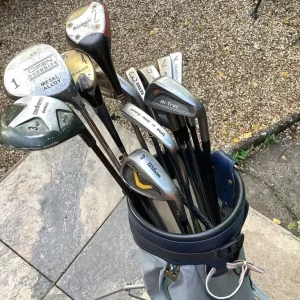 Wilson Caddy with Stand and 13 Clubs - Image 8