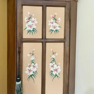 Decorated Corner Cabinet