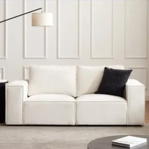 Dusk Brooklyn 2 Seater Sofa Ivory - Image 2