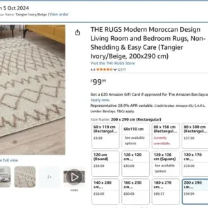 Clean, Soft, Large Carpet (200x290cm) - Image 3
