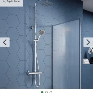 Monza Modern Round Thermostatic Shower Chrome