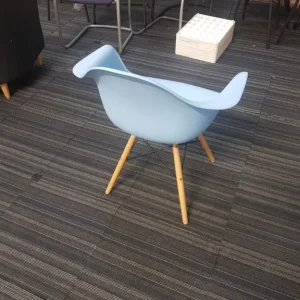 Plastic Eiffel Armchair in blue - Image 3