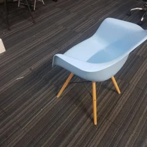 Plastic Eiffel Armchair in blue - Image 5