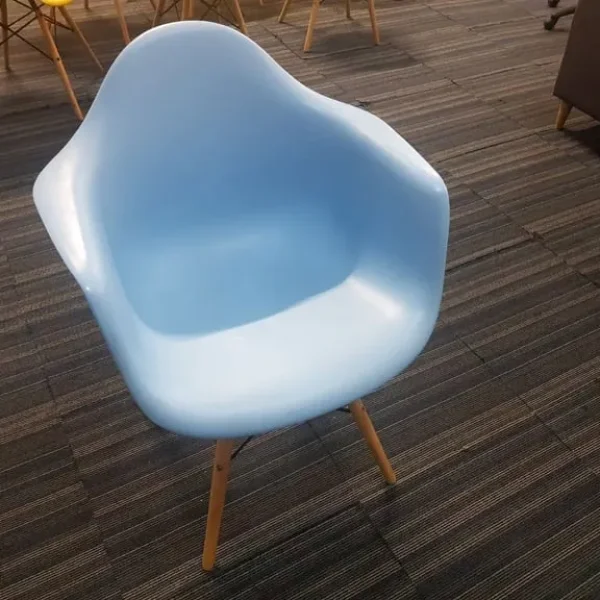 Plastic Eiffel Armchair in blue