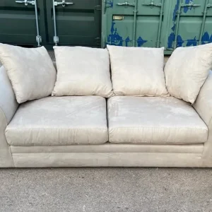 Champagne Suede 3+3 Seater Sofa Set – Still in Original Boxes - Image 2