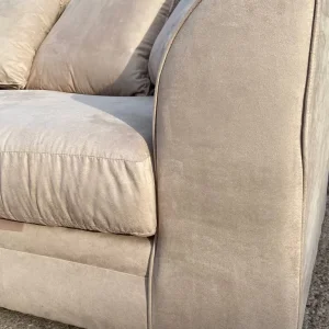 Champagne Suede 3+3 Seater Sofa Set – Still in Original Boxes - Image 4