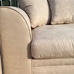Champagne Suede 3+3 Seater Sofa Set – Still in Original Boxes - Image 5