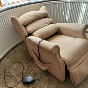 SHERBORNE Electric Riser Recliner Armchair, Beige - Image 3