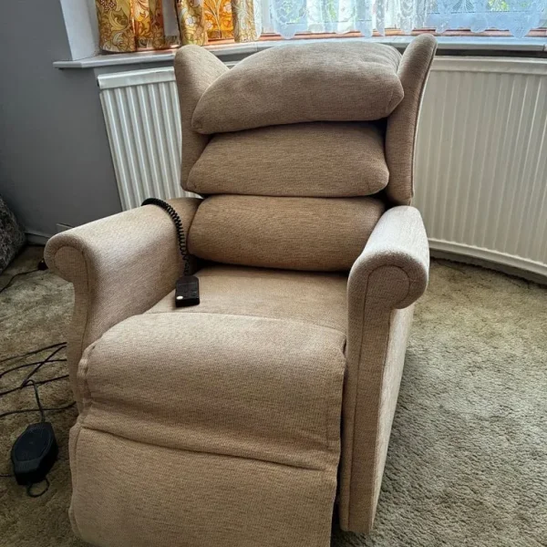SHERBORNE Electric Riser Recliner Armchair, Beige