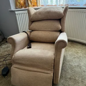 SHERBORNE Electric Riser Recliner Armchair, Beige