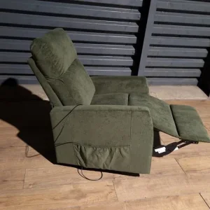 Unused Green Electric Fabric Rise & Recline Chair - Image 3
