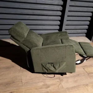 Unused Green Electric Fabric Rise & Recline Chair - Image 4