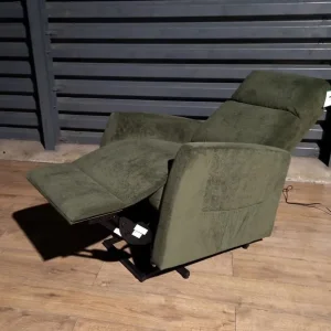 Unused Green Electric Fabric Rise & Recline Chair - Image 8