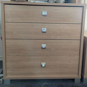 Wooden Matching Drawers and Bedside Table - Image 2