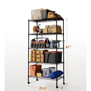 Simple Deluxe 5-Shelf Heavy Duty Storage Shelving Unit - Image 3