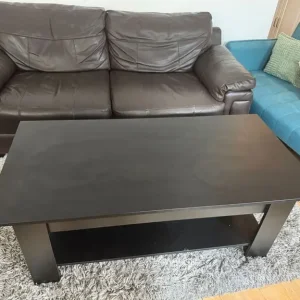 Black Lift-Top Coffee Table with Hidden Storage - Image 2