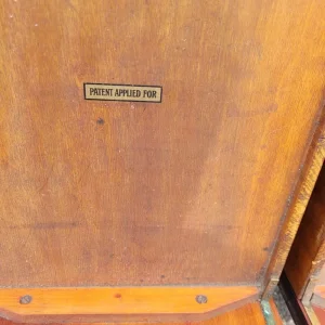 Antique mahogany filing cabinet with display section - Image 8