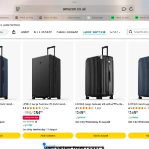 Black large Level 8 Suitcase - Image 4