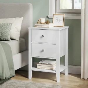 Set of 2 VASAGLE Bamboo Bedside Tables with Storage Drawers - Image 7