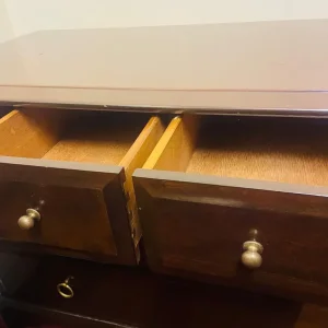 Very well kept Large French oak wood dresser with bronze handles - Image 5
