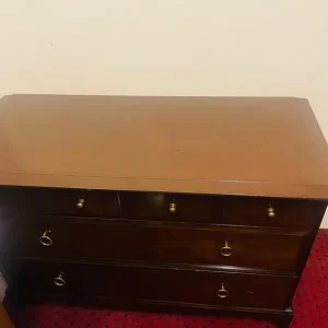 Very well kept Large French oak wood dresser with bronze handles
