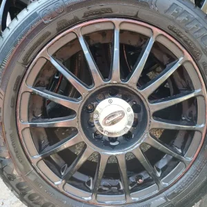 alloy wheels 5 x stud 5 x 100 set of 4 with goodyear tyres - Image 2