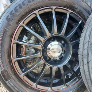 alloy wheels 5 x stud 5 x 100 set of 4 with goodyear tyres - Image 3