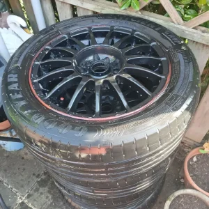 alloy wheels 5 x stud 5 x 100 set of 4 with goodyear tyres - Image 7