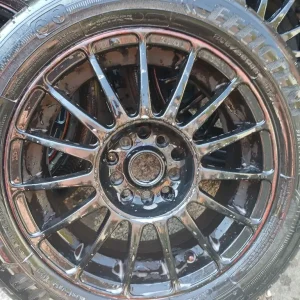 alloy wheels 5 x stud 5 x 100 set of 4 with goodyear tyres - Image 8