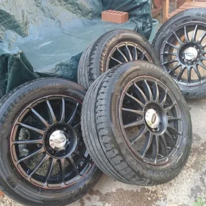 alloy wheels 5 x stud 5 x 100 set of 4 with goodyear tyres