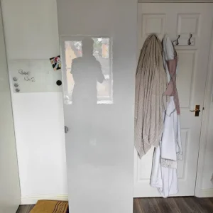 IKEA Pax White Single Door Wardrobe with Grey Beige Door - Image 2