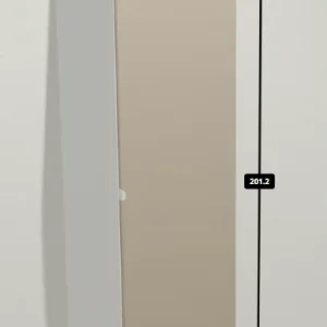 IKEA Pax White Single Door Wardrobe with Grey Beige Door - Image 8