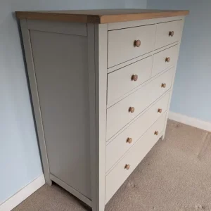 Cotswold Company Chester Dove Grey 5-drawer chest - Image 5