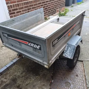 Erde 122 tipping trailer with recent tyres - Image 5