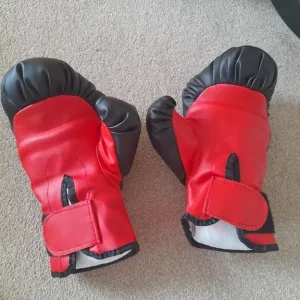 Boxing punch bag with gloves and pump - Image 5