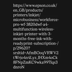 Epson WF-3820 Printer – Black - Image 8