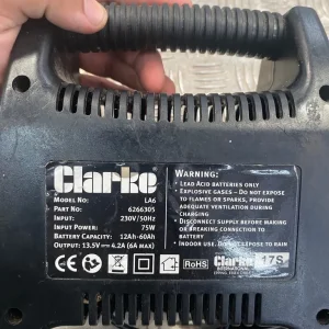 Clarke 12volt 6amp charger battery - Image 2