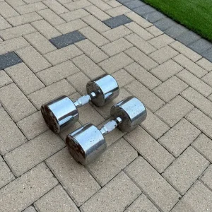 2 x 18kg dumbbells - Image 3