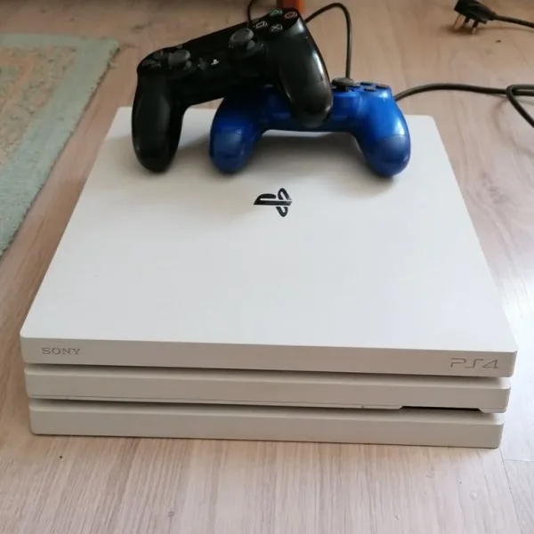 PS4 Pro White 1TB limited edition with 2 controllers