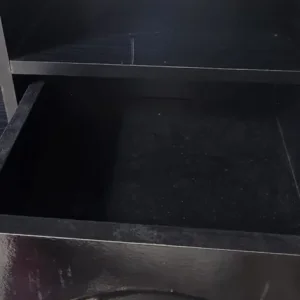 Black wooden affect desk - Image 3