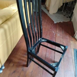 Solid black chairs - Image 2