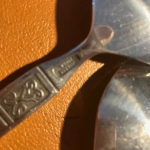Vintage 4-piece dessert spoon set stainless steel Korea made - Image 3