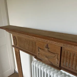 Reclaimed 1900 Carved Fireplace Surround - Image 3