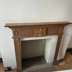 Reclaimed 1900 Carved Fireplace Surround