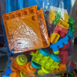 Mega Bloks Job Lot – Approx 4kg – Mixed Colours & Shapes – Toddler Building Blocks - Image 2