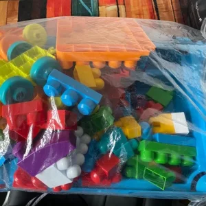 Mega Bloks Job Lot – Approx 4kg – Mixed Colours & Shapes – Toddler Building Blocks - Image 5