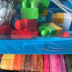 Mega Bloks Job Lot – Approx 4kg – Mixed Colours & Shapes – Toddler Building Blocks - Image 6