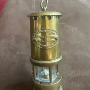 Vintage Ferndale coal & mining co brass lamp - Image 3