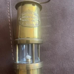 Vintage Ferndale coal & mining co brass lamp