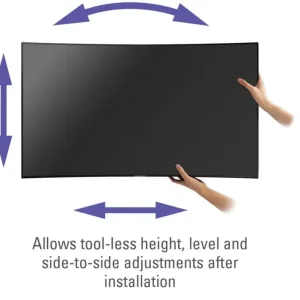 SANUS Wall Mount for Curved TVs (40–88”) – VLC1-B2, Swivel Design - Image 7